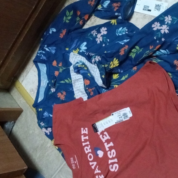 4T Footed PJ's and Fave Sister Tee - Picture 1 of 3